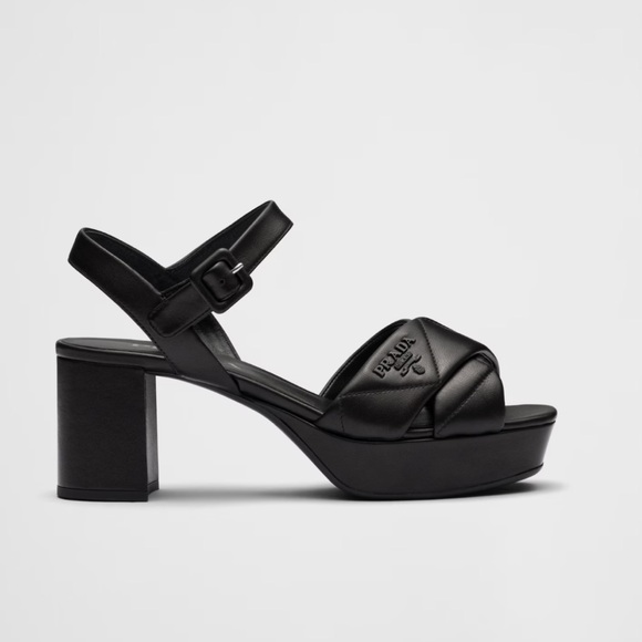 Prada nappa leather platform sandals, 37 - Picture 1 of 5
